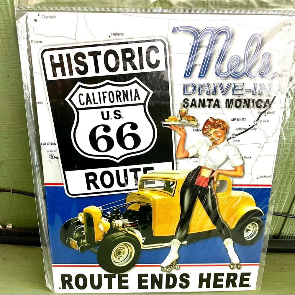 NEW Mel’s Drive-In California Route 66 Metal Sign